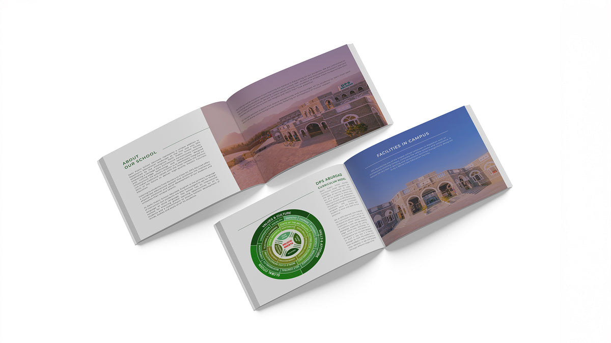 Admission brochure — inside pages